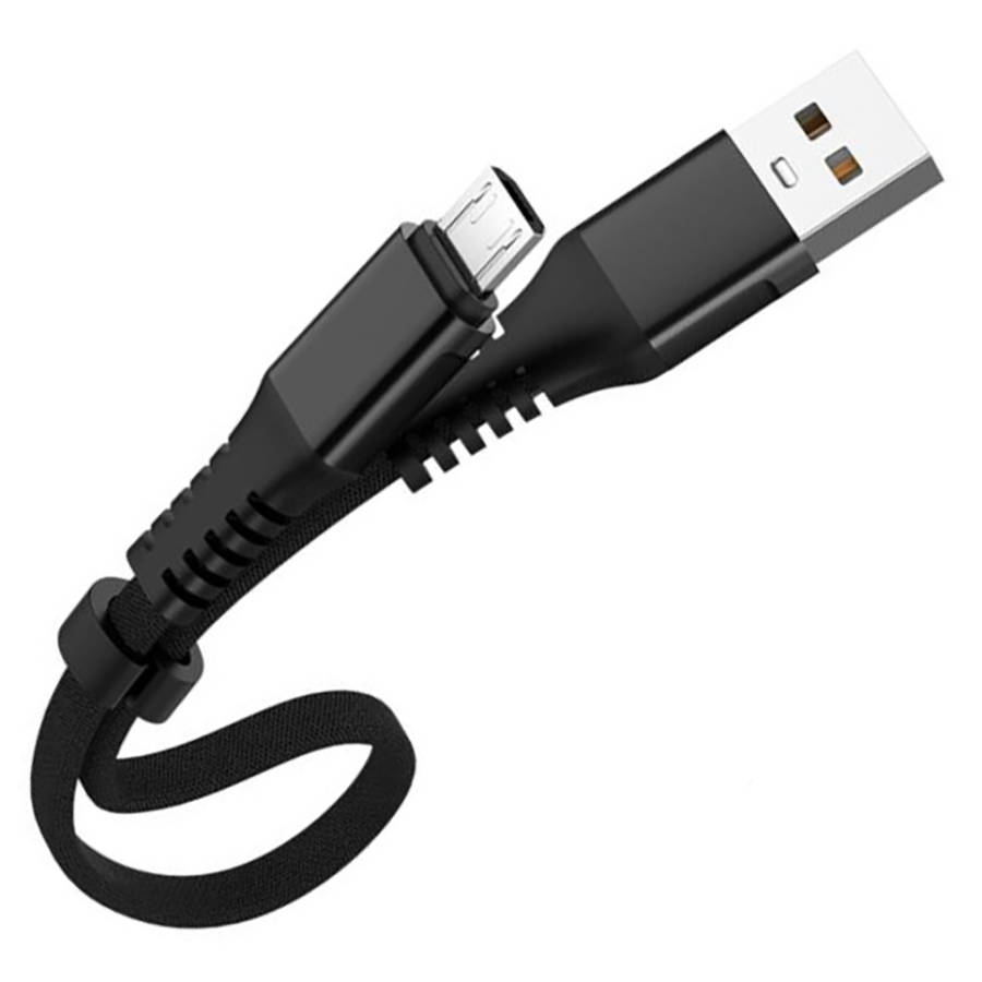 UC-020-MICRO, Short USB cable - Micro USB Quick Charge 3.0, 30 cm, Data  transfer, Android Auto