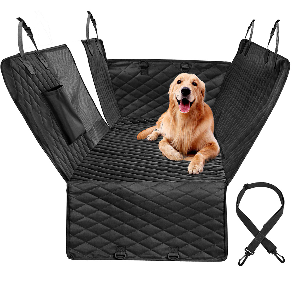 DM-002, Hundedecke für Auto Rückbank, Autodecke Rücksitz mit Seitenschutz  und Sichtfenster, Kratzfeste und Wasserabweisende, Hundematte für Auto  Rücksitzbank