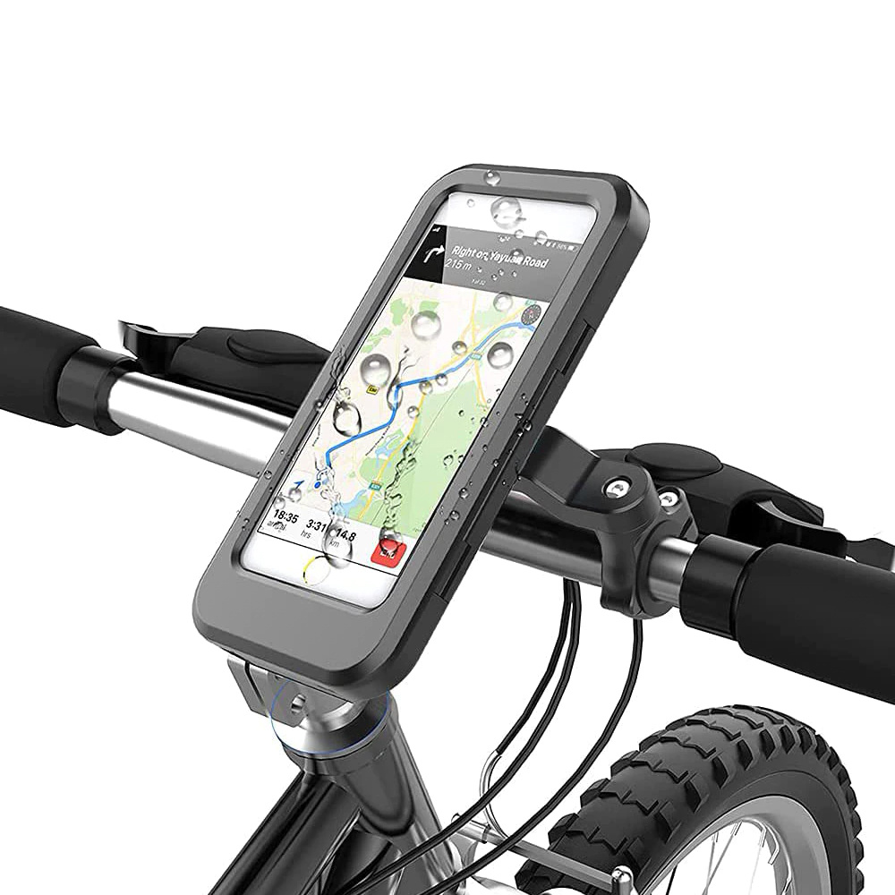 HL-69B, Fahrrad Handyhalterung, wasserdichte Smartphone Halter mit  Touch-Screen, 360° Drehbare, für Handy zu 6,7 Zoll, kompatibel mit Fahrrad  Motorrad