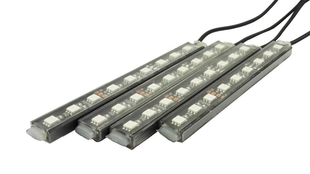 Innenbeleuchtung LED Umgebungsbeleuchtung Autoinnenbeleuchtung LED  Innenbeleuchtung mit USB-Anschluss und IR-Fernbedienung