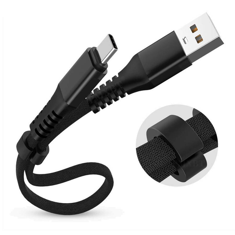 UC-020-TPC, Short USB - USB-C Quick Charge 3.0 cable, 30 cm, Data  transfer, Android Auto